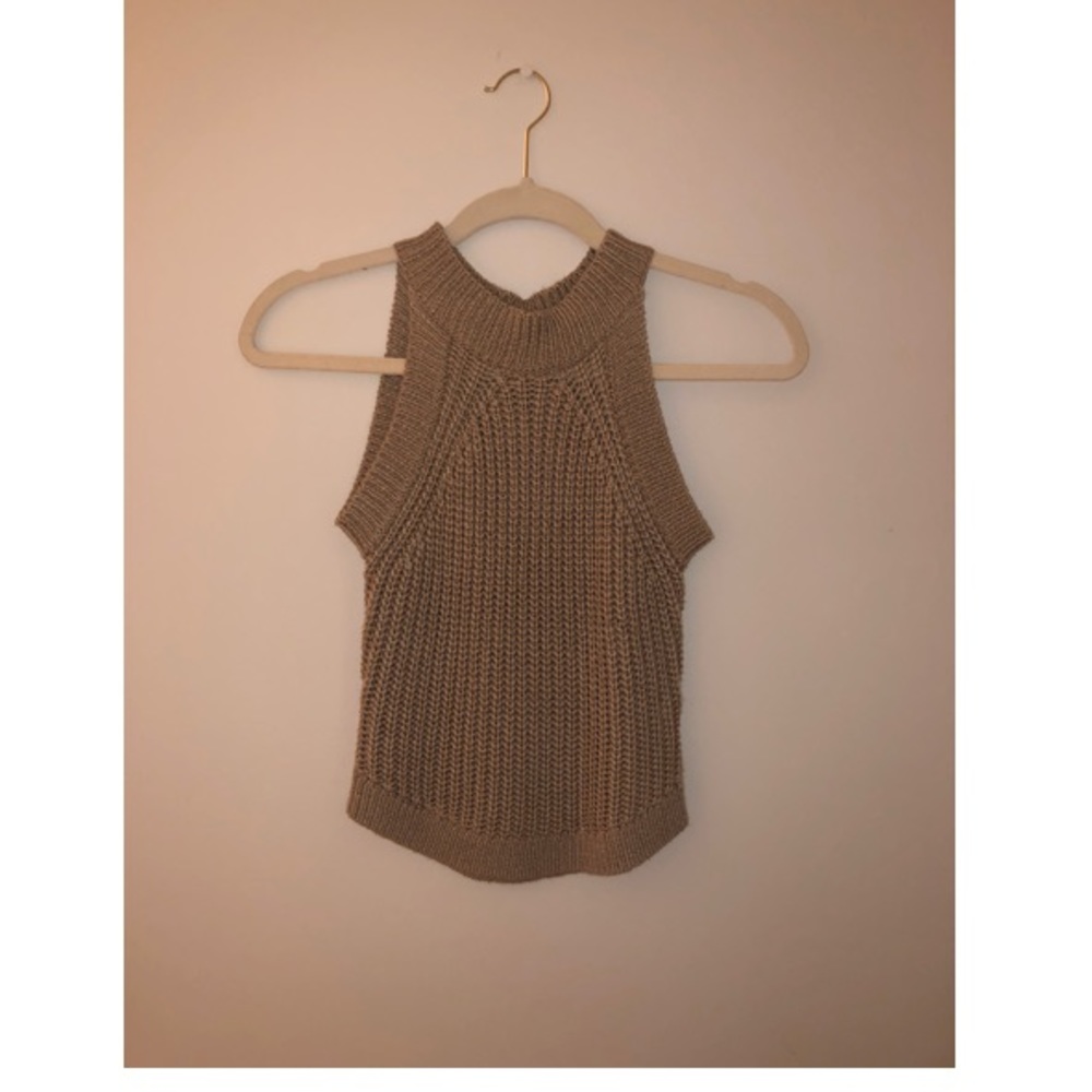 Wishlist Camel Sweater Tank Top